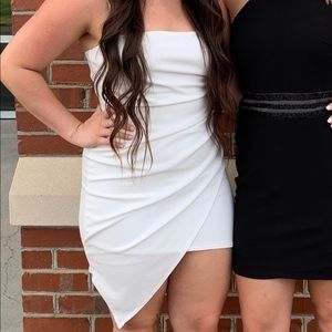 White mini dress